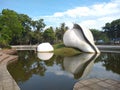 conchÃÂ shell sculpture situated at veli tourist village Thiruvananthapuram Kerala